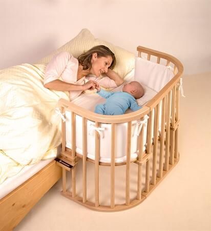 Λίκνο Babybay Original Natural χωρίς Στρώμα με Πλαϊνό Άνοιγμα