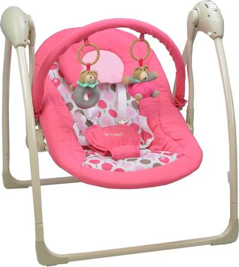 Ηλεκτρική Κούνια Ρηλάξ Bebe Stars με Μουσική Pink 005-185