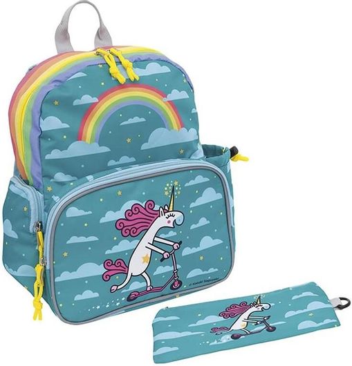 Σετ Μεγάλη Τσάντα Packback με Iσοθερμική Θήκη Laken Katuki Unicornies