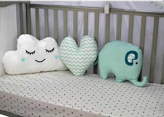 Bebe stars Διακοσμητικά μαξιλαράκια Elephant 202-184 ( σετ 3 τμχ)