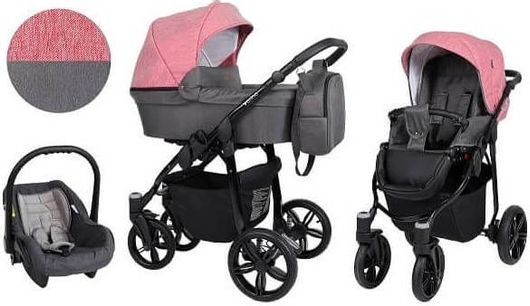 KUNERT παιδικό καρότσι- σύστημα μεταφοράς 3 ΣΕ 1 Verino Rose