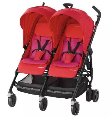 Παιδικό Καρότσι Διδύμων Maxi Cosi Dana για 2 Κόκκινο Orchid BR72040