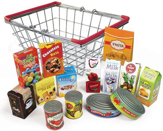 Παιχνίδι Μίμησης Μεταλλικό Magni Καλάθι Super Market με Ψώνια