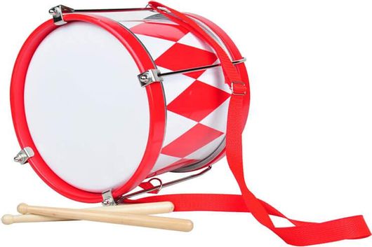 Magni Ξύλινο Παιδικό Τύμπανο Παρέλασης 21x22x22εκ. Κόκκινο MGN2785