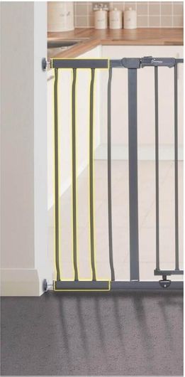 Dreambaby Ava Επέκταση Προστατευτικής Πόρτας από Μέταλλο Charcoal 18cm