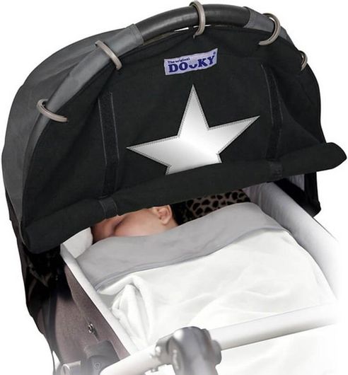 Σκίαστρο Καροτσιού Dooky με UV UPF40+ Reflective Star Black