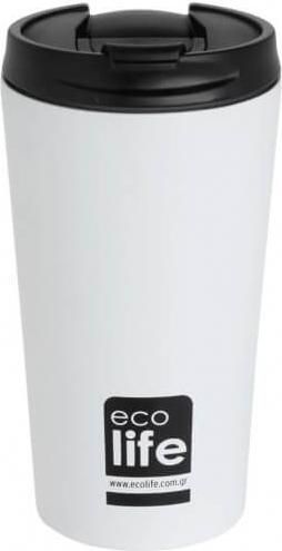 Ποτήρι Θερμός Ecolife Coffee Cup Λευκό 0.37lt