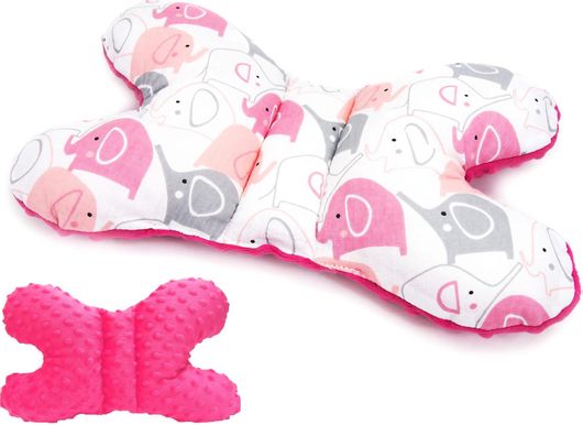 Μαξιλαράκι Καροτσιού BabyCute Pink Elephant