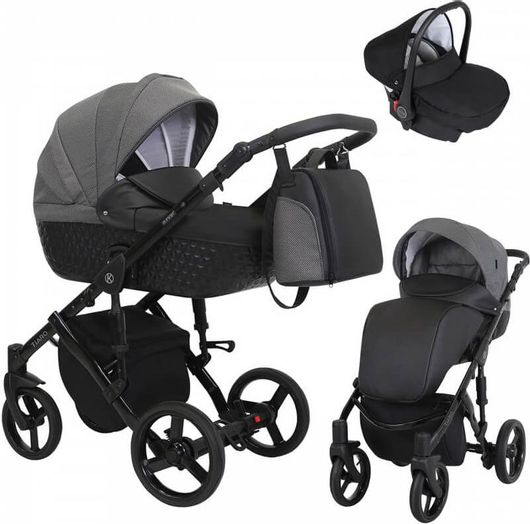 Kunert Tiaro Πολυκαρότσι 3 in 1 Grey Black