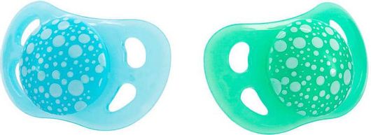 Πιπίλα Twistshake Σιλικόνης 6+ Μηνών 2τμχ Pastel Blue Green