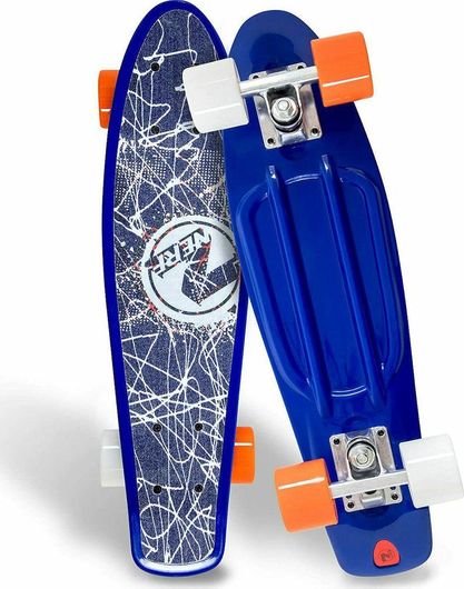 Complete Penny Board Flybar Nerf Nation C4 6" Blue Lines