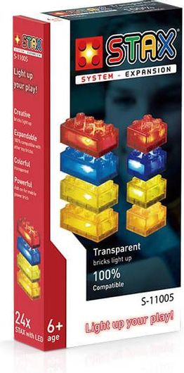 Τουβλάκια Light Stax Transparent Colors Expansion Set 24 Κομμάτια
