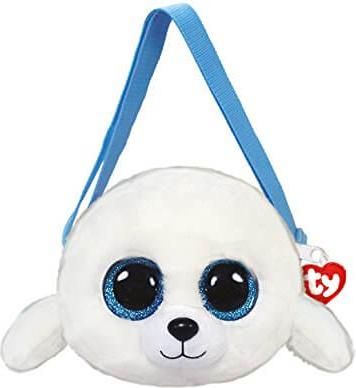 Λούτρινο Παιδικό Τσαντάκι Ty Beanie Λευκή Φώκια