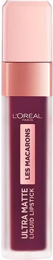 Κραγιόν L'Oreal Paris Les Macarons Ultra Matte Liquid Lipstic 830 Blackcurrant Crush 7.6ml