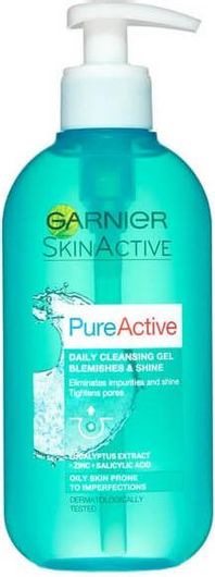 Garnier PureActive Purifying Gel Καθαρισμού Προσώπου για Ακνεϊκές Επιδερμίδες 200ml