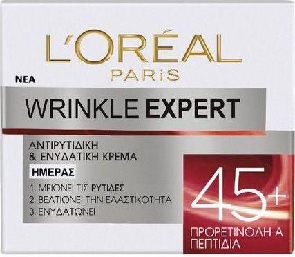 Κρέμα Προσώπου L’Oreal Wrinkle Expert 45+ Ημέρας για Αντιγήρανση,Ενυδάτωση & Σύσφιξη 50ml
