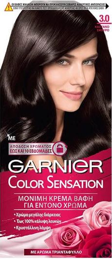 Βαφή Μαλλιών Garnier Color Sensation Νο3.0 Καστανό Σκούρο 40ml