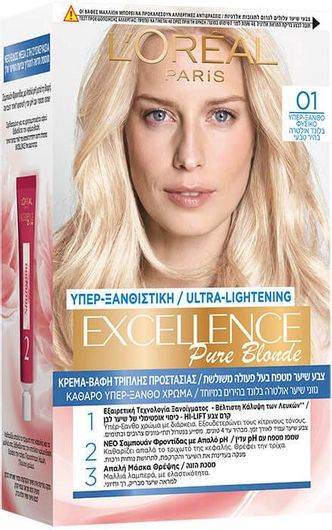 L'Oreal Paris Excellence Cream Colour 01 Υπερ Ξανθό Φυσικό 48ml