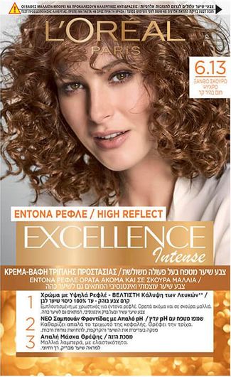 L'Oreal Paris Excellence Intense Βαφή Μαλλιών 6.13 Ξανθό Σκούρο Ψυχρό 48ml