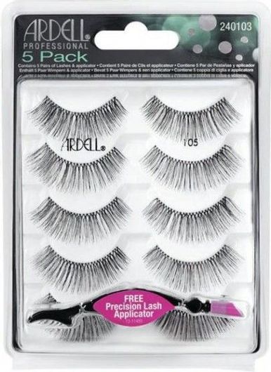 Σετ Ψεύτικες Βλεφαρίδες Ardell Lashes 105 5τμχ & Free Lash Applicator