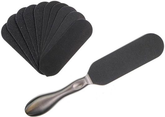 Ράσπα Πεντικιούρ Ro Ro Accessories Rs117 Μεταλλική & Ανταλλακτικά 10 Τεμάχια