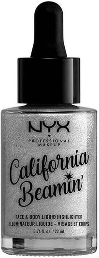 Highlighter Nyx Professional Makeup California Beamin Face & Body Liquid 01 Bombshell 22ml