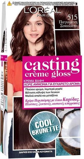 Βαφή Μαλλιών L'Oréal Casting Creme Gloss Νο515 Παγωμένη Σοκολάτα 48ml
