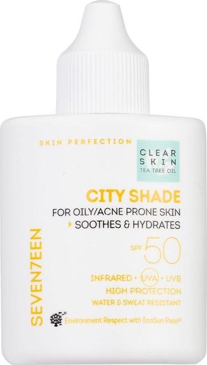 Αντηλιακό Προσώπου Seventeen City Shade SPF50 Oily Acne Prone Skin 35ml