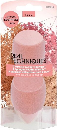 Real Techniques Σετ Σφουγγαράκια Μακιγιάζ για Foundation Smooth Seamless Finish 2τμχ