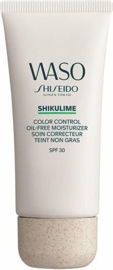 Κρέμα Προσώπου Shiseido Waso Shikulime Oil-Free Ημέρας με Χρώμα & SPF30 για Ενυδάτωση & Ατέλειες 50ml