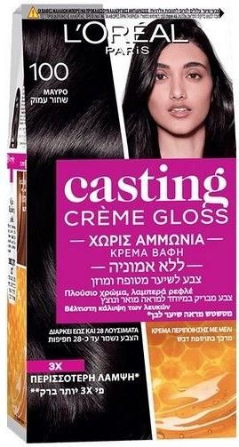 Βαφή Μαλλιών L'Oréal Casting Creme Gloss Νο100 Μαύρο 48ml