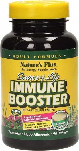 Nature'S Plus Source Of Life Immune Booster Συμπλήρωμα Για Την Ενίσχυση Του Ανοσοποιητικού 90 Ταμπλέτες