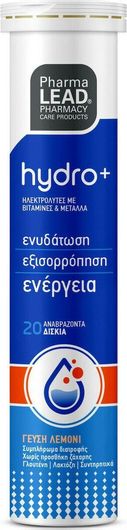 Pharmalead Hydro+ με Γεύση Λεμόνι 20 Αναβράζοντα Δισκία