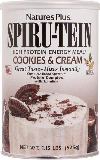 Nature's Plus Spiru Tein Shake 1.15lbs 525gr Cookies & Cream