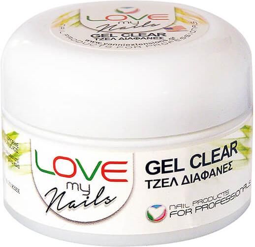 Yanni Love My Nails Gel Νυχιών Clear 15Gr
