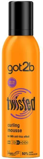 Αφρός Μαλλιών Schwarzkopf Got2B Twisted Double Curling Mousse 250ml