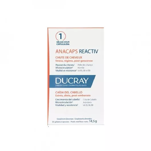 Ducray Anacaps Reactiv Ειδικό Συμπλήρωμα Διατροφής 2 x 30 κάψουλες