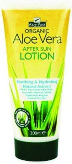 After Sun Lotion Optima Naturals Aloe Pura για το Σώμα 200ml