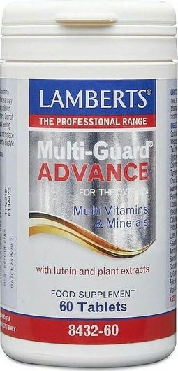 Lamberts Multi-Guard Advance Πολυβιταμίνη για Ενέργεια, Ενίσχυση του Ανοσοποιητικού & τα Μαλλιά κατάλληλη για ενήλικες 50+ 60 ταμπλέτες