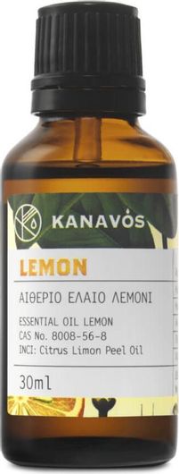 Αιθέρια Έλαια Kanavos Essential Oil Lemon 30ml