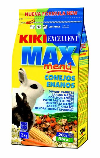 Τροφή Τρωκτικών Kiki Max Menu για Κουνέλια Νάνους 2kg
