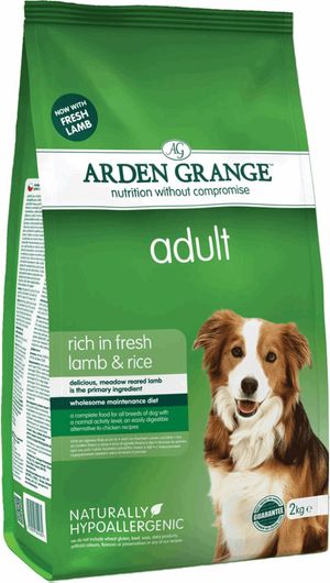 Ξηρά Τροφή Arden Grange Adult Lamb & Rice 2kg για Ενήλικους Σκύλους με Αρνί & Ρύζι 