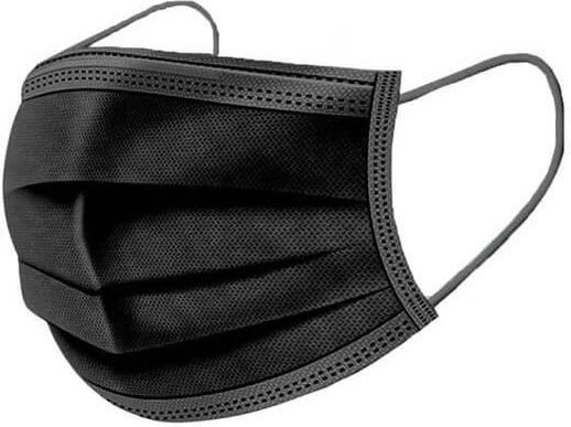 Χειρουργικές Μάσκες Προσώπου 3ply Τύπου II 50 τμχ Μαύρες