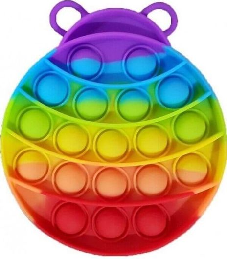 Fidget Toy Bubble Pop It – Anti-Stress Knackspielzeug Aus Silikon In Glitzerfarben (zufällig) – Für Kinder & Erwachsene