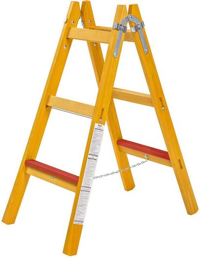 Ξύλινη Σκάλα Beorol Dme2x3 με 6 Σκαλιά 