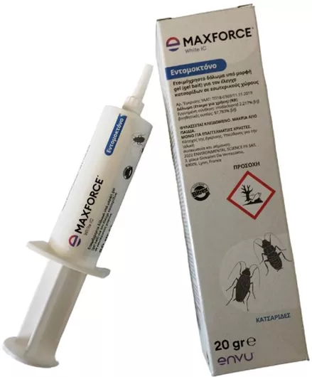Εντομοκτόνο Gel Envu Maxforce White IC για Κατσαρίδες 20gr