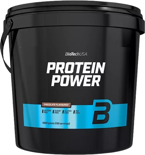 Biotech USA Protein Power με Κρεατίνη Χωρίς Γλουτένη & Λακτόζη με Γεύση Σοκολάτα 4kg