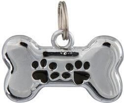 Ταυτότητα Σκύλου Μενταγιόν Trixie Κόκκαλο 3.5x2cm Ασημί