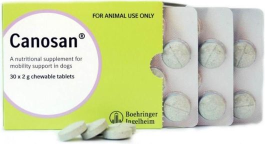 Συμπλήρωμα Διατροφής Σκύλου Canosan με Εκχύλισμα Μυδιών για Αρθρώσεις 30 Ταμπλέτες