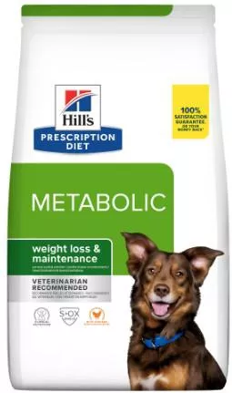 Ξηρά Τροφή Hill's Prescription Diet Metabolic Weight Loss & Maintenance 4kg για Ενήλικους Σκύλους Διαίτης με Κοτόπουλο